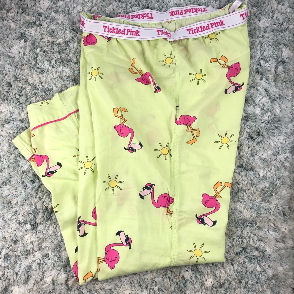 Aeropostale tickled pink pelican pajama pants